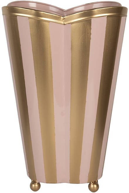 Clayre & Eef Vaas 22x22x35 cm Roze Metaal