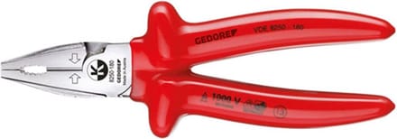 Gedore VDE-Combinatietang power met doop-isolatie - 180 mm