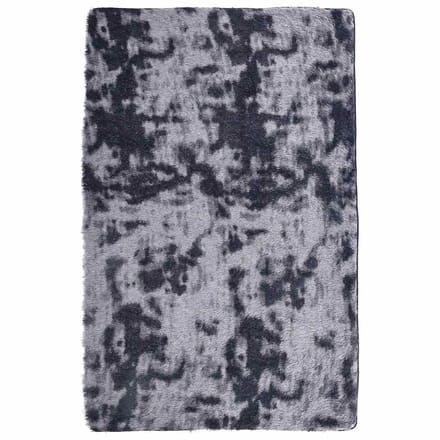 vidaXL - Hoogpolig - vloerkleed - NAVARRA - 130x200 - cm - polyester - donkergrijs
