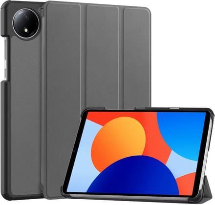 EtuiTab Serie - Tablethoes - Xiaomi Redmi Pad SE - Grijs - Ecologisch Leer