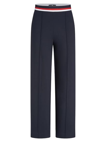 Wide Fit-7/8-broek Van Peter Hahn blauw