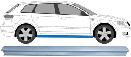 Reparatie dorpel voor Audi A3 8P 2003-2012 / Links = Rechts (symmetrisch)