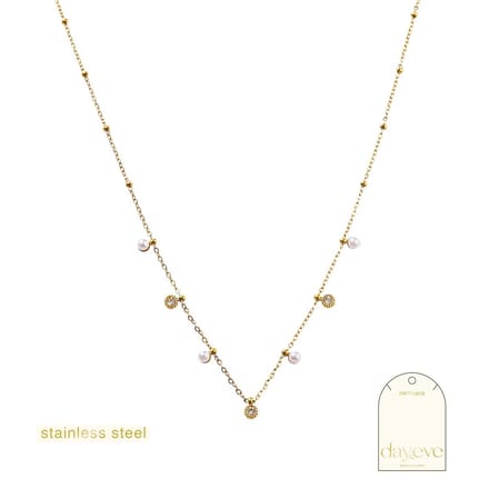 Go Dutch Label Collier Pearls & Stones Goud