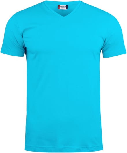 Clique Basic-T V-neck 029035 - Turquoise - L
