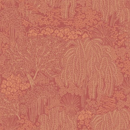 Allure - Bomen - Behang - Vliesbehang - Wandbekleding - Wallpaper - Rood - 0,53 x 10,05 M.