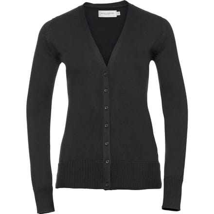 Russell Collectie Dames/Dames V-hals Gebreid Vest (Zwart)
