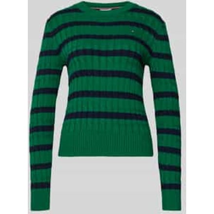 Slim fit gebreide pullover van puur katoen