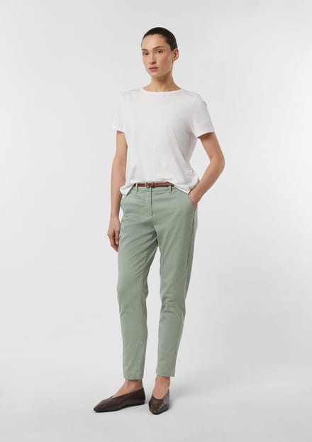 Chino broek met afneembare riem dames COMMA