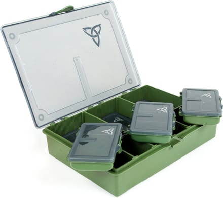 X2 Carp Tackle Box - Viskoffer specialist - Opbergkist - Medium - Opbergbox - Groen