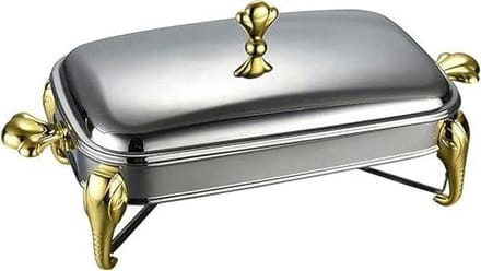 Buffet Server - Warmhoudbak - Gerechten Presenteren - Veelzijdige Temperatuurregeling - 29L Capaciteit - Goud