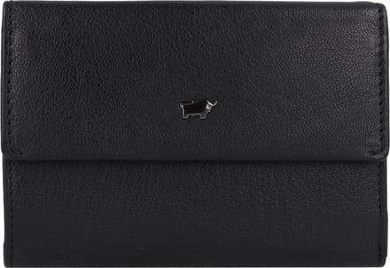 Braun Büffel Anna Portemonnee RFID Leer 14 cm - Dames - Horizontaal - schwarz