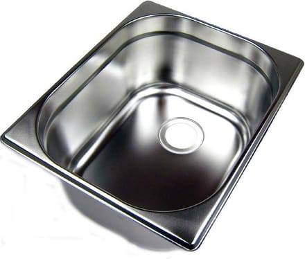 RVS Wastafel Spoelbak voor Camping en Caravan - Compacte Inbouwgootsteen