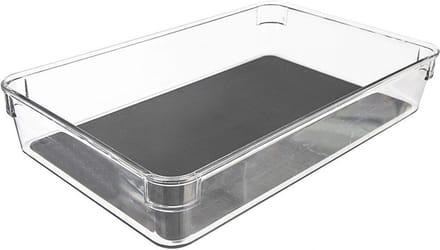 Opbergbox GREY 24x16x4,5 cm - Opbergdoos - Opslag Container