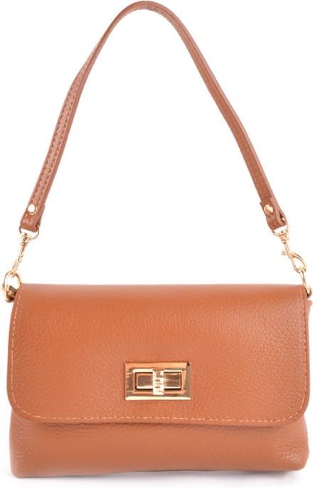 Giuliano handtas Isha - Camel - Dames - Made in Italy