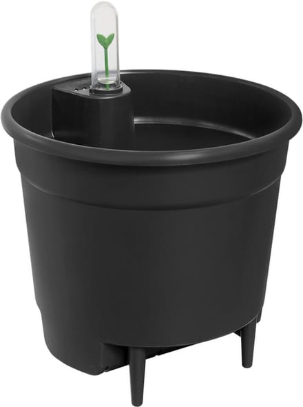 Elho Self-watering Insert 36 - Binnenpot met watermeter - Ø 36.0 x H 34.5 cm - Living black