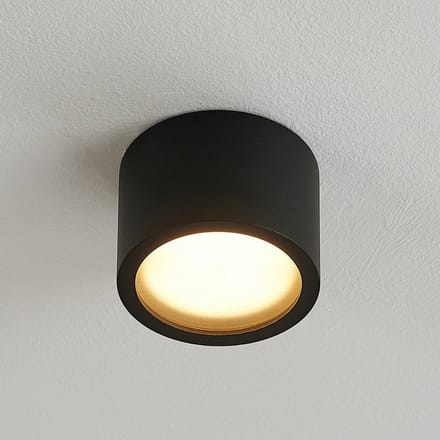 Arcchio - downlight - 1licht - Aluminium, ijzer - H: 6.5 cm - GX53 - zwart (RAL 9004)