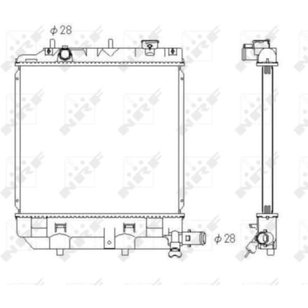 Radiator, motorkoeling NRF 53433