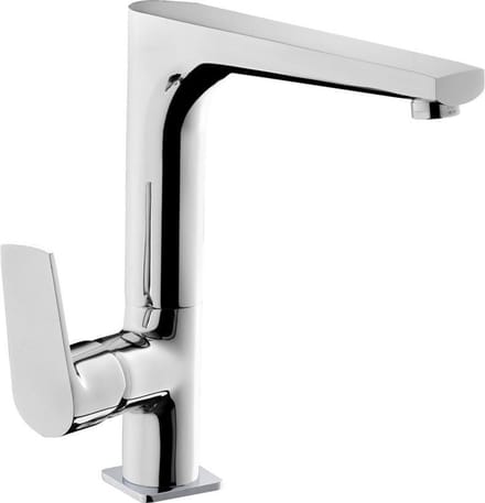 Keukenmengkraan Lambro Opbouw Rond Met Hendel Chroom