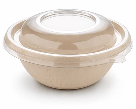 Sabert suikerriet magnetron buddha bowl - 750 ml met deksel - 150 stuks