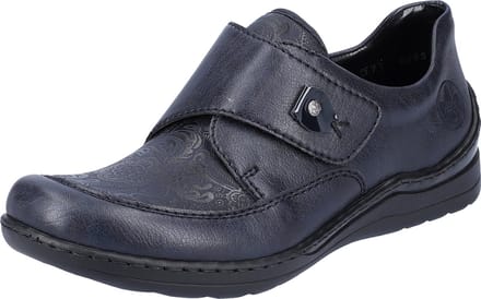 Rieker damesschoenen lage instappers 48951-14 Blauw