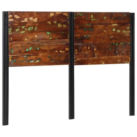 vidaXL - Hoofdeinde - 140 - cm - massief - gerecycled - en - ijzer