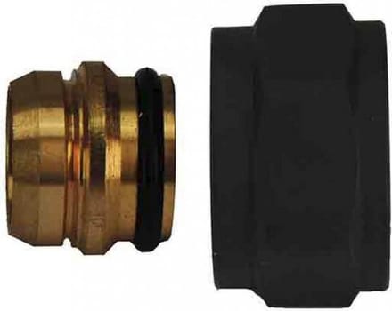 2 x Sanifun adaptor Nero euroconus Knel 15 mm Zwart
