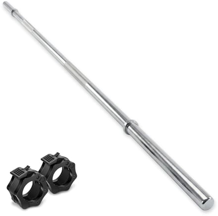 Halterstang - Barbell - Met Halterklemmen - 180 cm - Ø 30 mm