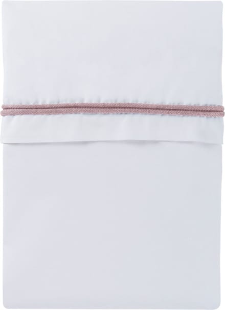 Baby's Only Wieglaken gebreide bies - Oud Roze/Wit - 80x100 cm - 100% egyptisch katoen