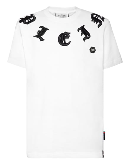 T-Shirt Ronde Hals Gothic Plein