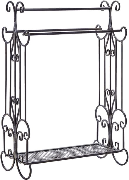 GLADIS - Handdoekrek - Zwart - IJzer
