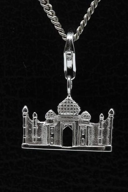 Zilveren Taj Mahal India hanger én bedel