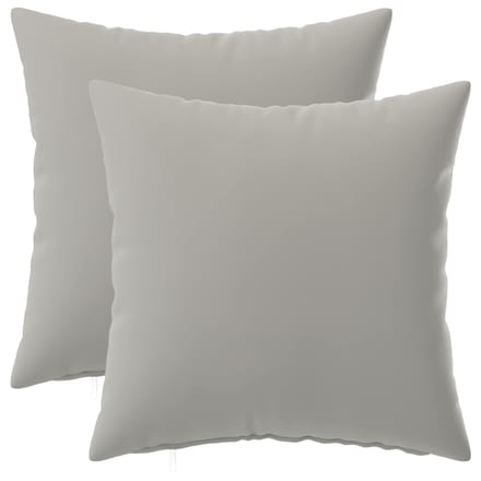 vidaXL - Kussensloop - 2 - pcs - HEERLEN - Grijs - 30 - x - 30 - cm - Polyester