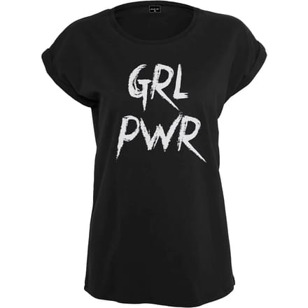 Mister Tee - GRL PWR Dames T-shirt - 2XL - Zwart