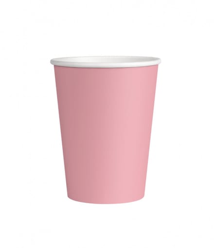 Wegwerpbekertjes Pastel Roze 7cm - 8st - Feestjecreatief