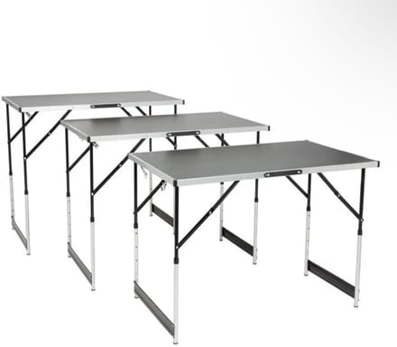 Multifunctionele tafelset – 3-delig | Verstelbaar in 4 hoogtes (100 x 60 x 70/80/87/94 cm)