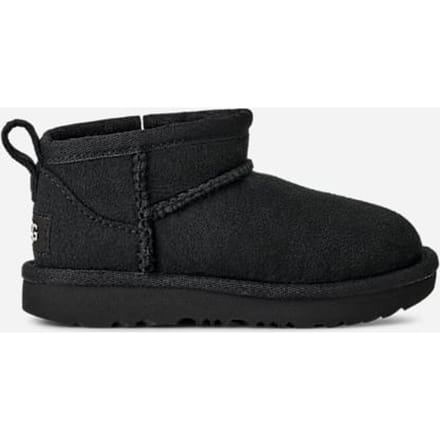 UGG® Classic Ultra Mini for Kids in Black, Size 11, Twinface/Polyester/Wool