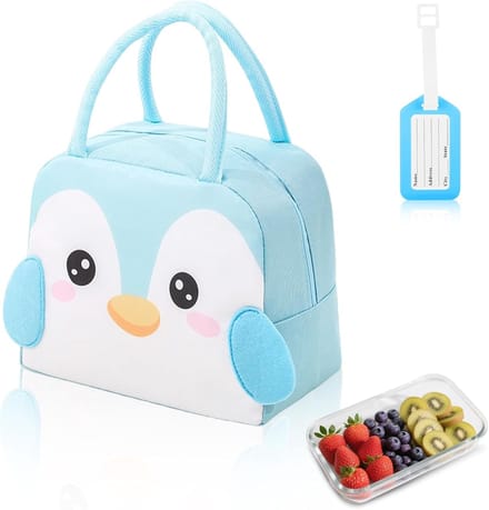 Fruitbakje School - Lunchtas - Blauw - Waterdicht - Vouwbaar - Voor Kinderen