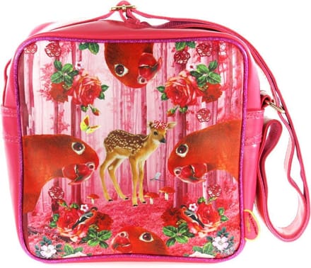 Kunstboer - Schoudertas Bambi - Schoudertas - Papegaai - Meidentas - 25 x 25 x 10 cm