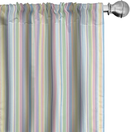 ABAKUHAUS Pastel Gordijnen – 2-delige set 75×245 cm – microvezel – halfdonker