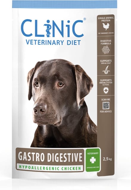 Clinic Hondenvoer Gastro Digestive Kip 2,5 kg