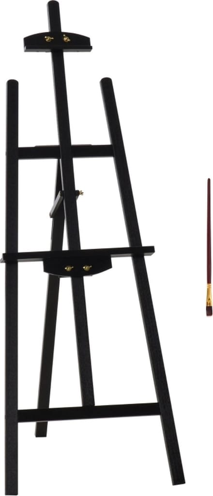 Schildersezel - Schilderen - Inklapbaar - Zwart - 51,5 x 71,5 x 134,5 cm