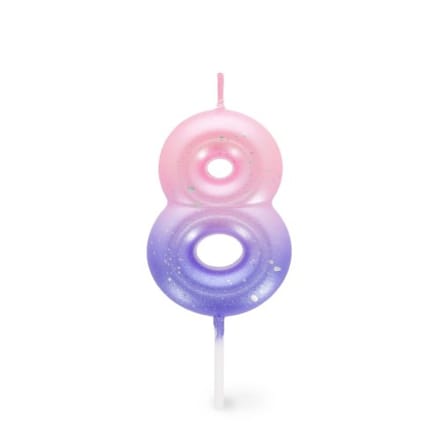 Legami verjaardagskaarsjes nummers roze / paars - 8