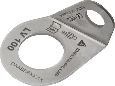 Delta Plus RVS bevestigingplaat Ã 12Â mm - One size