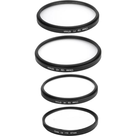 Optisch Glas Close-up Macro +1 +2 +4 +10 Lensfilter Kit voor Canon DSLR Camera(67 mm ) 67mm / 2.64in black