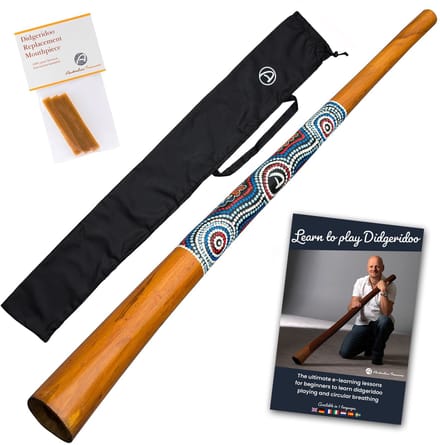 Houten Didgeridoo Starterspakket – Met Draagtas en Cursus