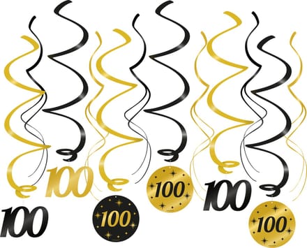 Paperdreams - 6 Swirls Classy Party - 100 jaar