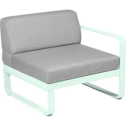 Fermob BELLEVIE Fauteuil Module rechts - A7 gletsjermunt - 79 Flanelgrijs