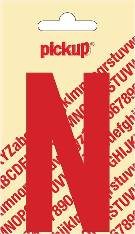 Pickup plakletter Nobel 90 mm rood N - 31022090N