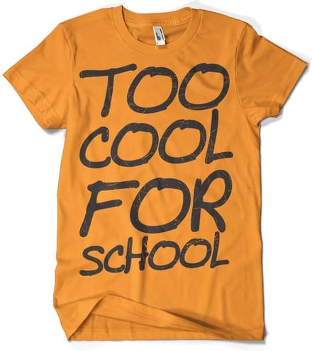 Hybris Too Cool For School T-shirt oranje