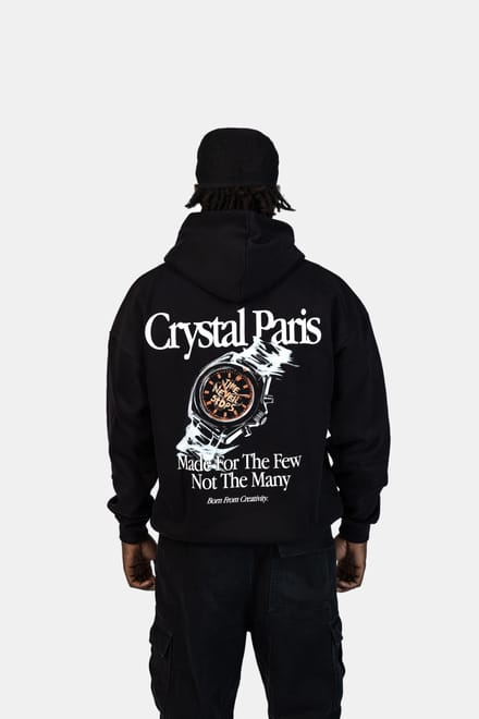 Crystal Paris Oversized hoodie Time